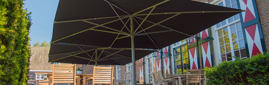 Hvordan vælger jeg den rigtige kommercielle parasol til min terrasse?